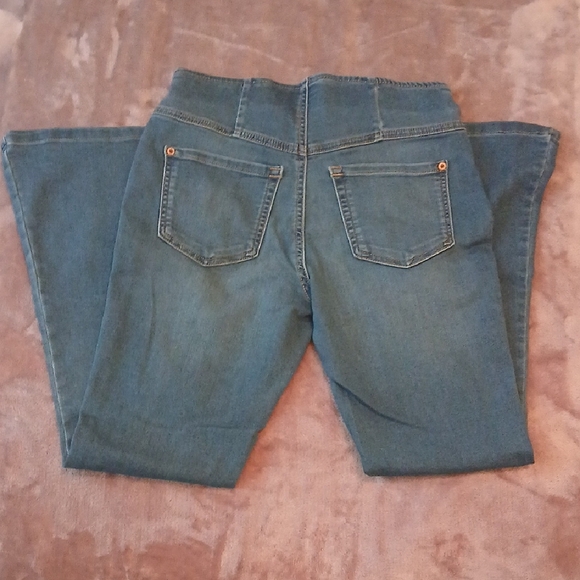 INC Denim Pull-on Flare Leg Jeans - Picture 3 of 5